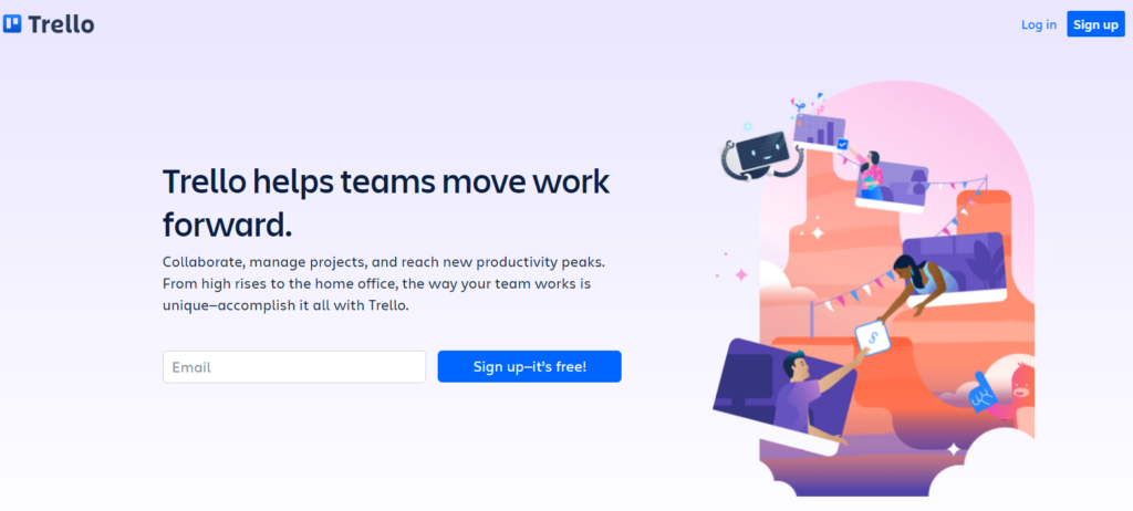 trello landing page