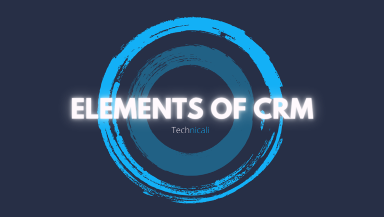 4 Elements of CRM