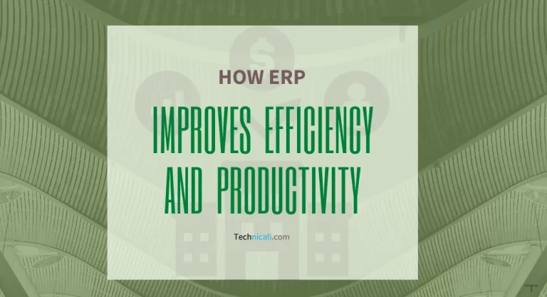 How ERP Improves Efficiency and Productivity
