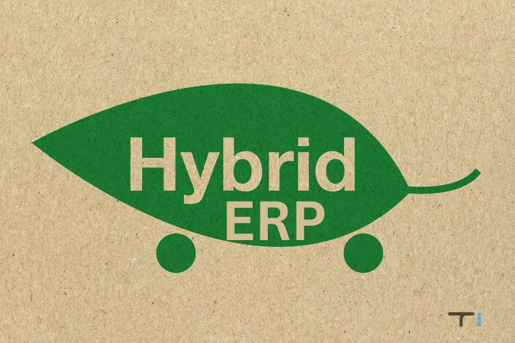 Hyrbid erp written on green leaf