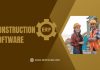 Best 7 Construction ERP Software to Streamline Your Projects Banner for construction ERP software by Technicali featuring two construction professionals at a building site