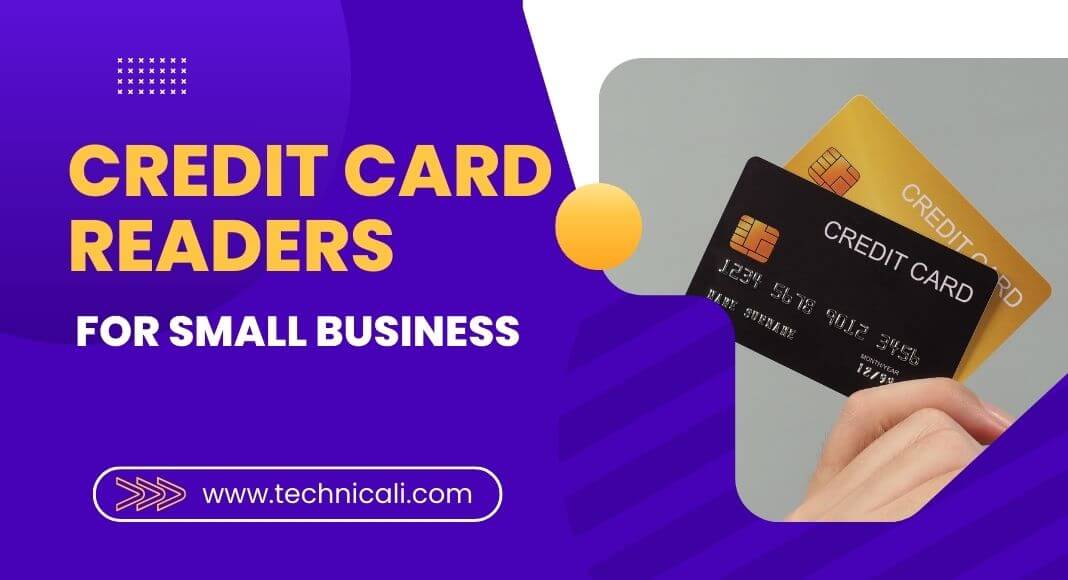Banner showing credit cards and the text 